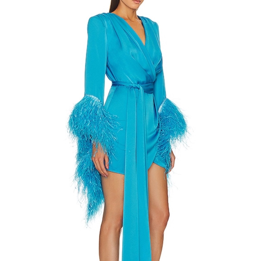 Geisha Mini Dress in Aqua
Bronx and Banco size XS